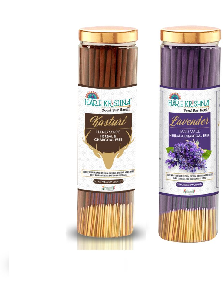     			Hare Krishna Food For Soul Incense Stick Lavender,Kasthuri Musk 200 gm ( Pack of 1 )