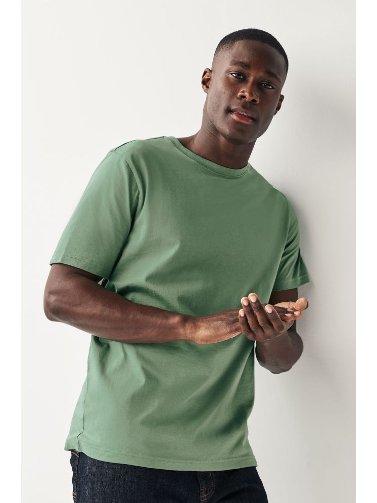     			Urban Legends Cotton Regular Fit Solid Half Sleeves Men's Round T-Shirt - Light Green ( Pack of 1 )