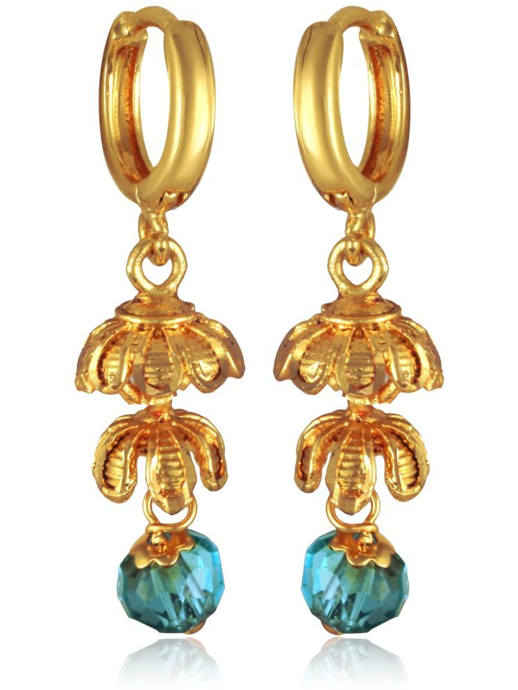     			Vighnaharta Golden Clip-Ons Earrings ( Pack of 1 )