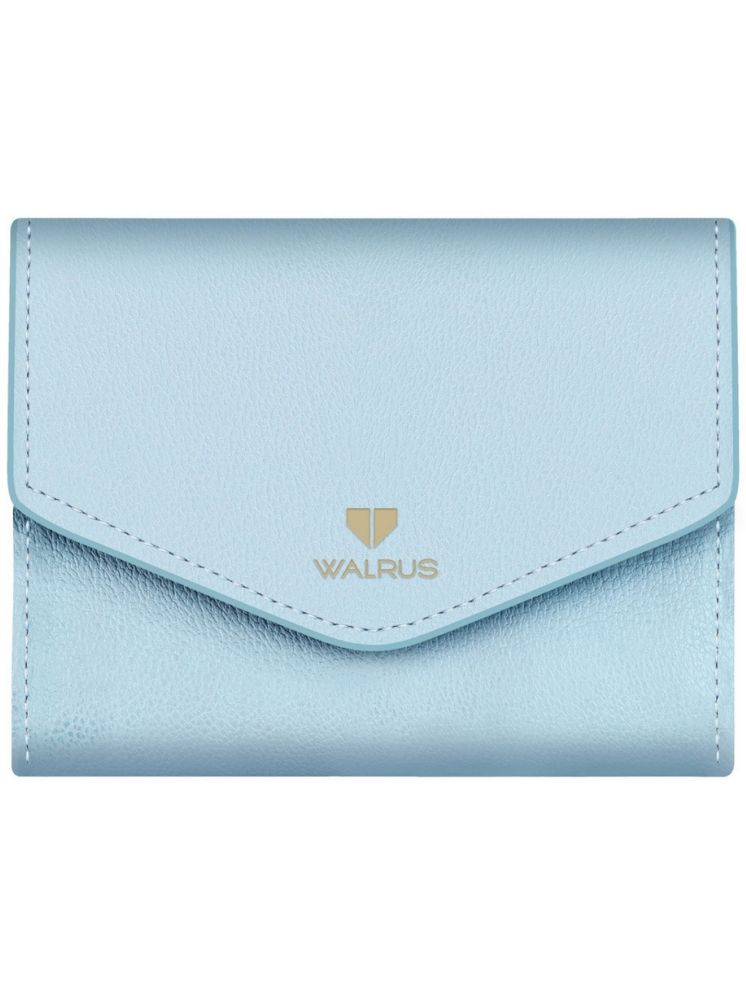     			Walrus Blue Faux Leather Purse