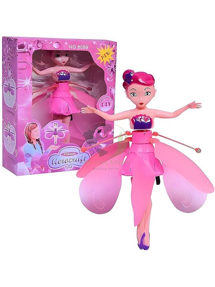     			2904Y-YESKART PINK Magical Flying Fairy Doll, Hand Sensor Control, USB Powered Magic Flying Fairy, Sky Dancers Flying Toy, Rainbow Glitter Flying Princess Doll Indoor, Fairy Doll for Girls & Boys (Random Color)