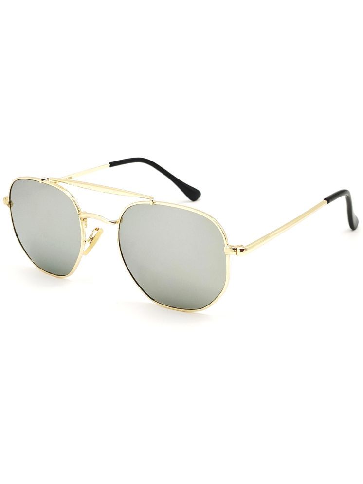     			CHORIOTIS Gold Round Sunglasses ( Pack of 1 )