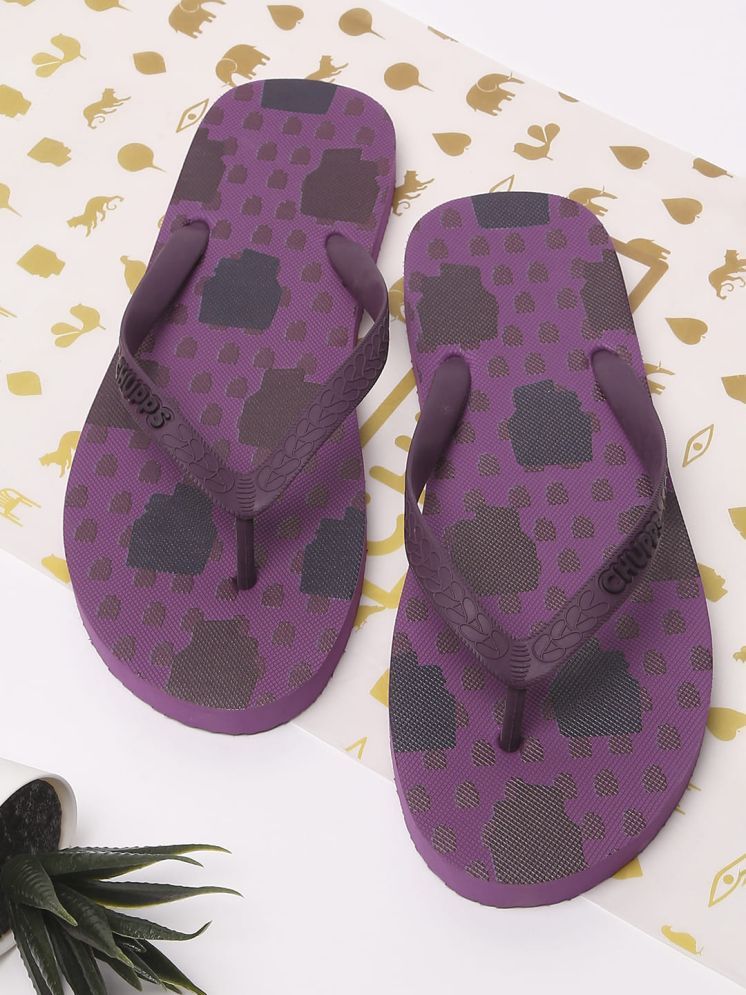     			CHUPPS Purple Women's Daily Slipper