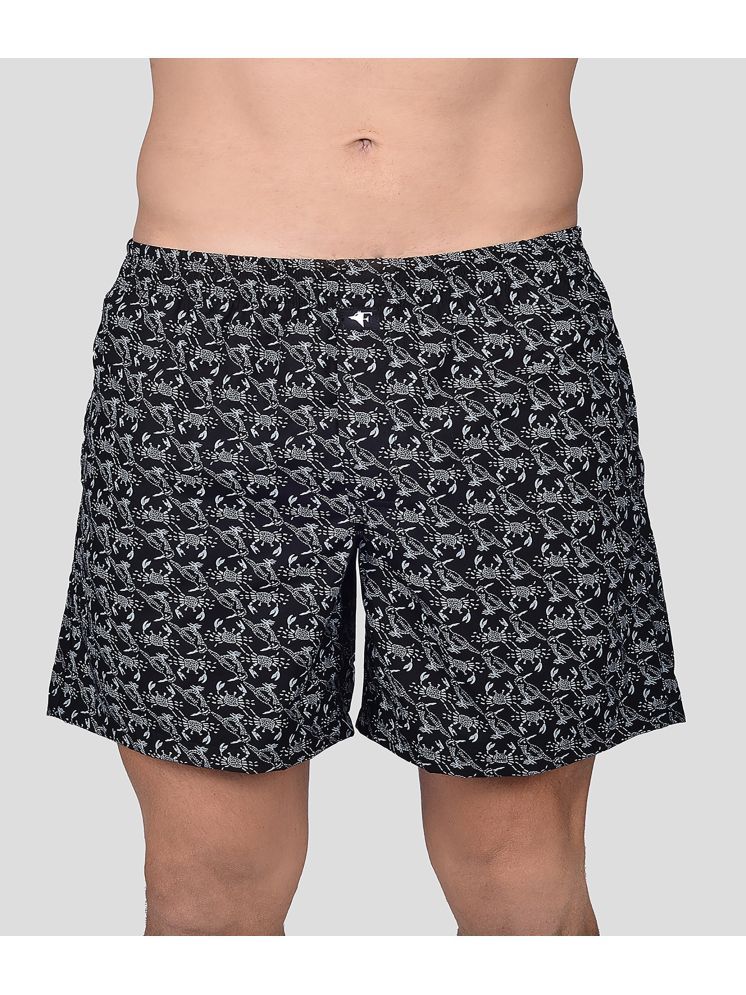     			Frenchie Cotton Men's Boxer- ( Black ) Boxer Shorts for Men