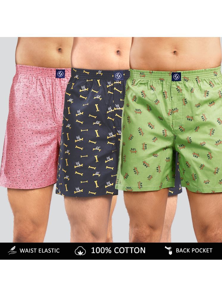     			Supersquad Pack of 3 Cotton Men's Boxer- ( Assorted 9 )