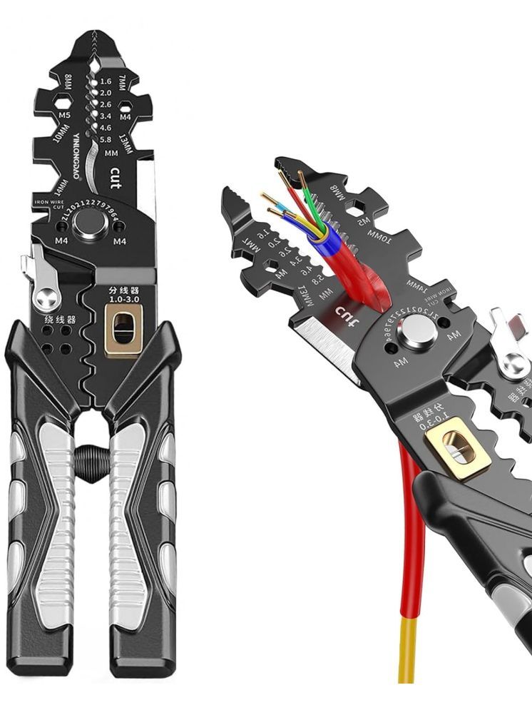     			25-in-1 Multifunction Wire Strippers Electeical, 8 inch Wire Crimping Tool, Wire Cutter, Professional Electrician Pliers Tools and Cable Stripper for Cutting, Stripping, Shearing