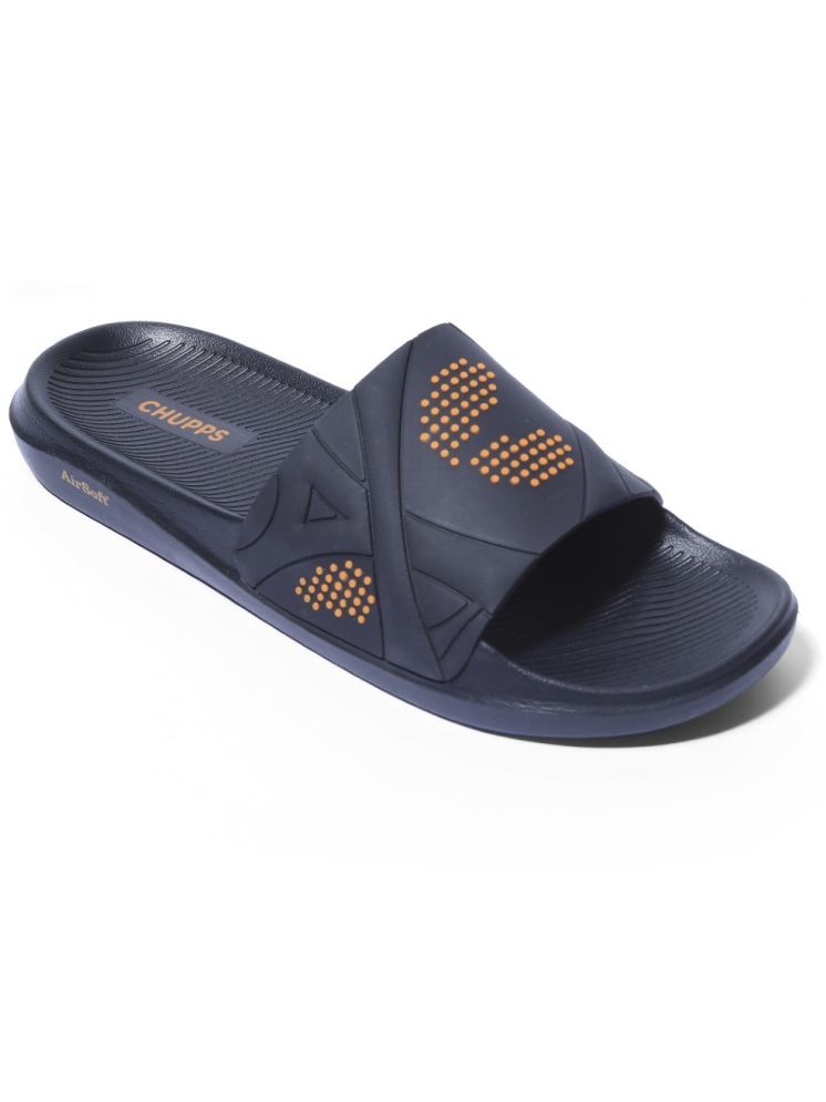     			CHUPPS Black Men's Slide Flip Flop