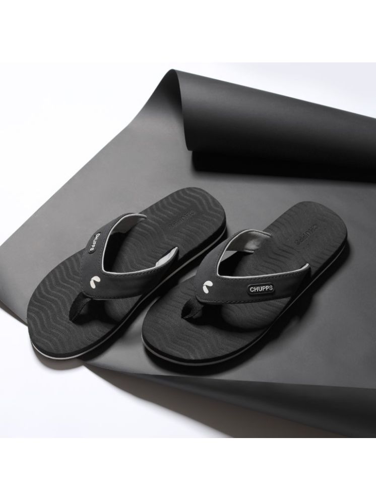     			CHUPPS Black Men's Thong Flip Flop