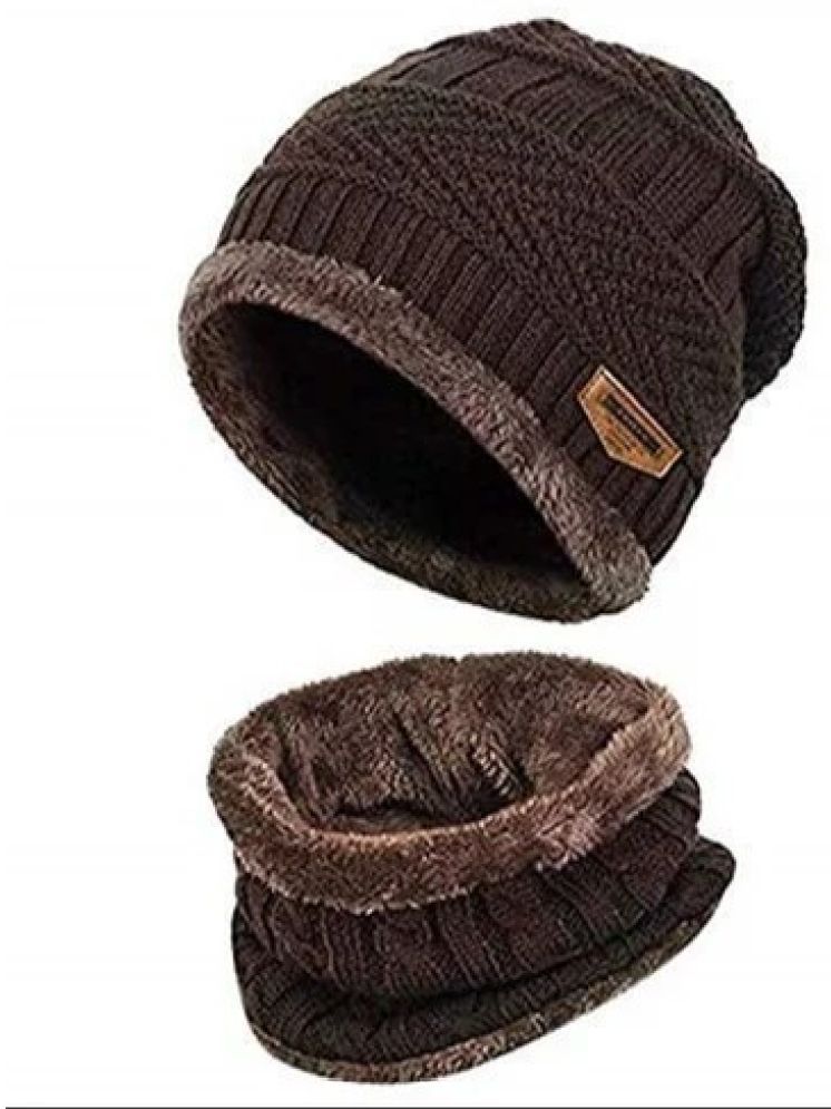     			Infispace Brown Cotton Women's Cap ( Pack of 1 )