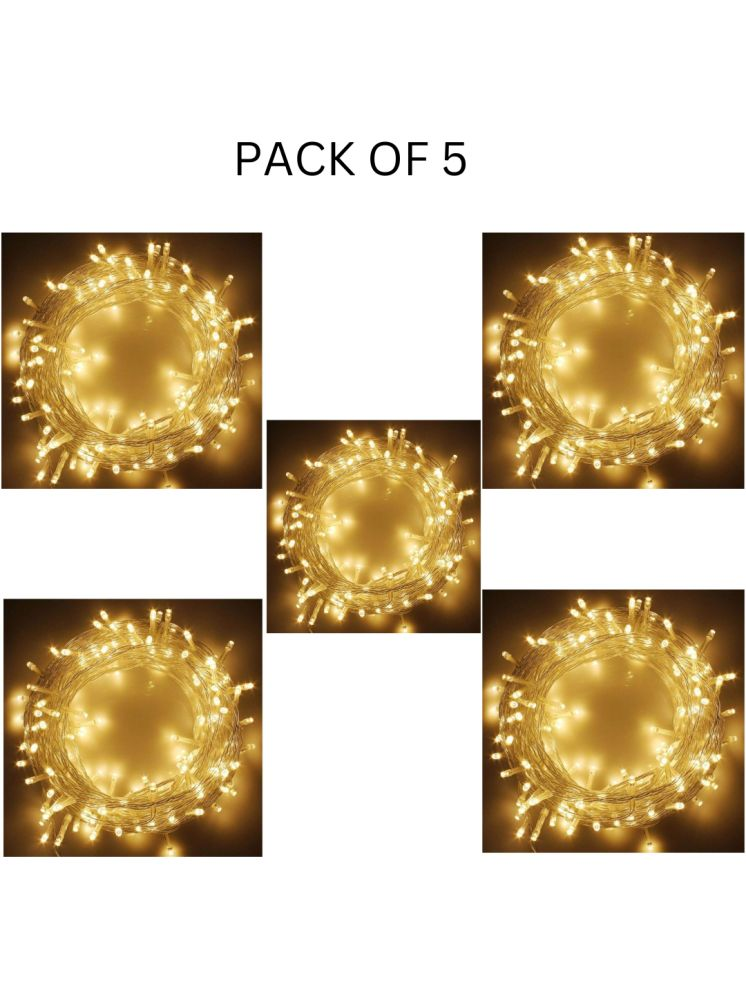     			Kadio Yellow 12M String Light ( Pack of 5 )