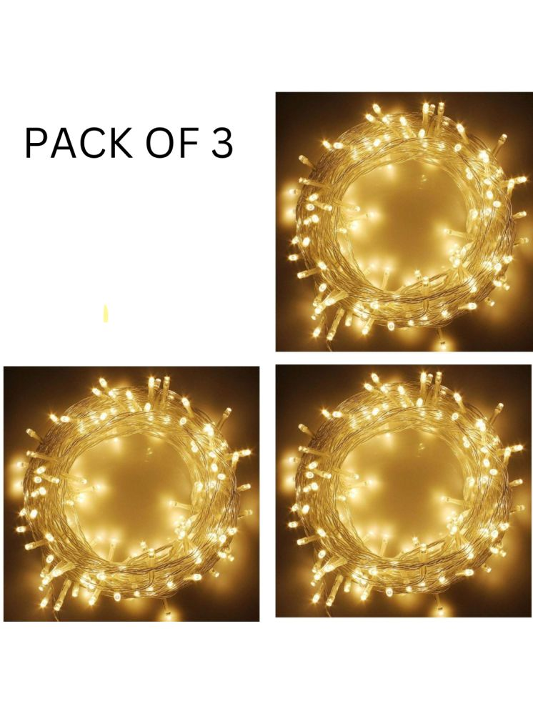     			Kadio Yellow 12M String Light ( Pack of 3 )