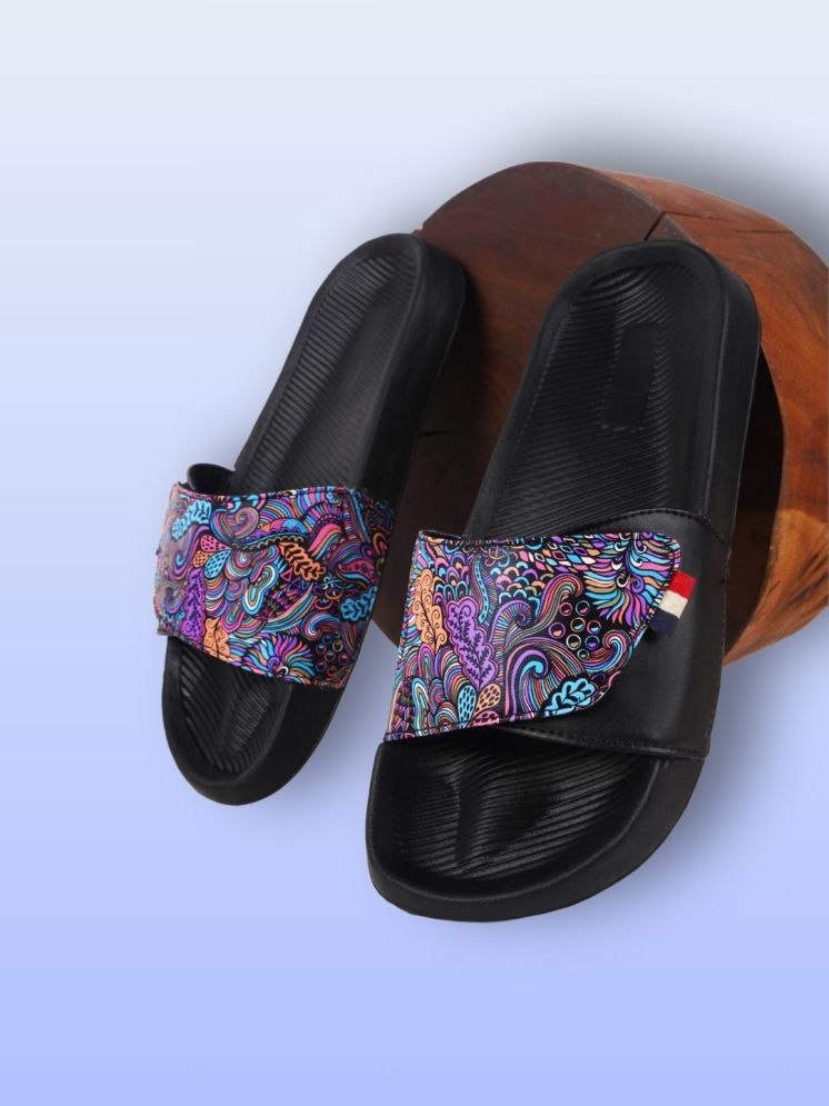     			PERY PAO Purple Men's Slide Flip Flop