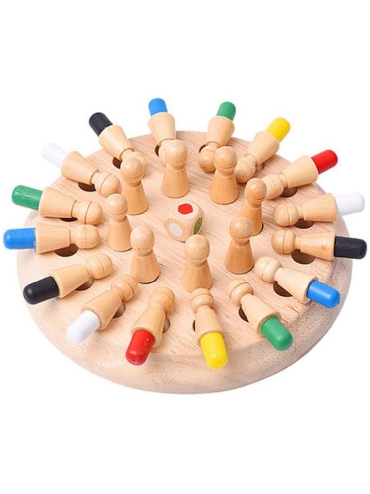     			Wooden Memory Match Stick Chess Game Set, Funny Block Board Game Parent-Child Interaction Toy For Boys And Girls Age 3 And Up, Kids