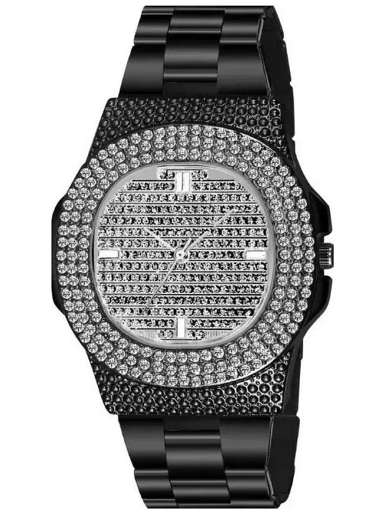     			DECLASSE Black Metal Analog Men's Watch