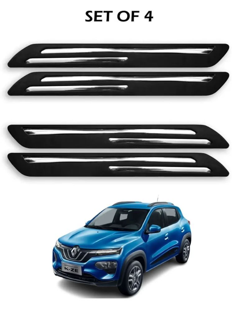     			JVG Double Chrome Bumper Protection Guard (Pack Of 4) For Renault Kwid EV