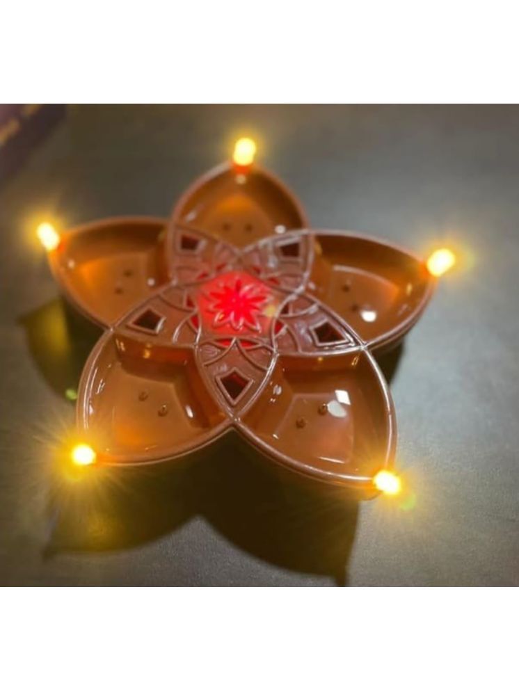     			ATIPRIYA Plastic Panchmukhi Diya Diya - Pack of 1