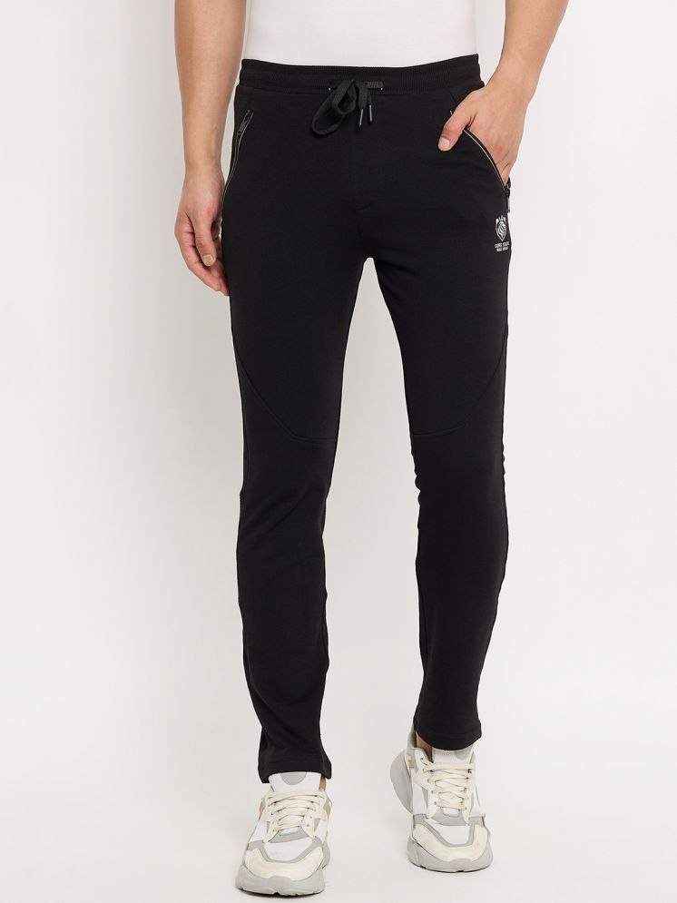     			Duke Black Cotton Blend Men's Trackpants ( Pack of 1 )