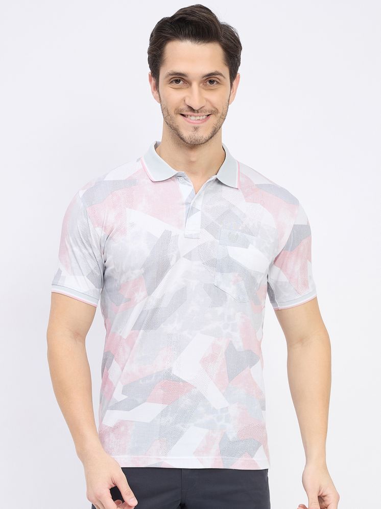     			Duke Cotton Blend Regular Fit Printed Half Sleeves Men's Polo T Shirt - Multicolor ( Pack of 1 )