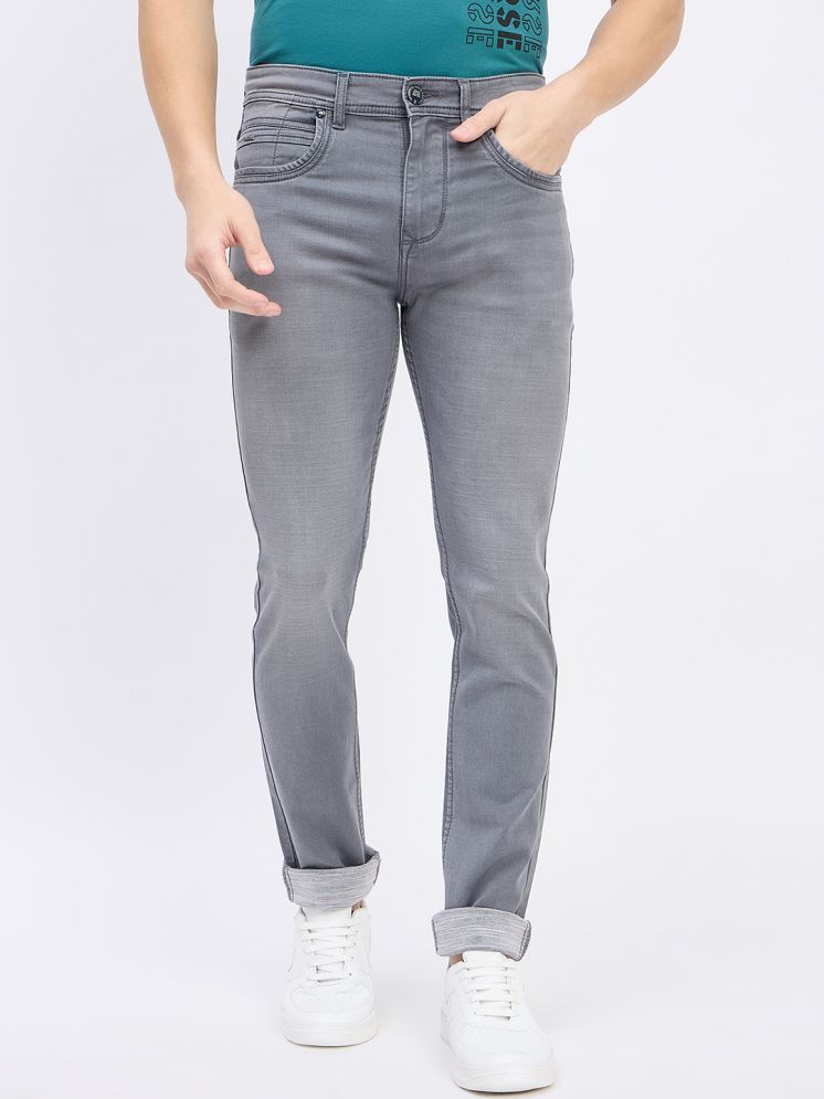     			Duke Slim Fit Cuffed Hem Men's Jeans - Grey ( Pack of 1 )