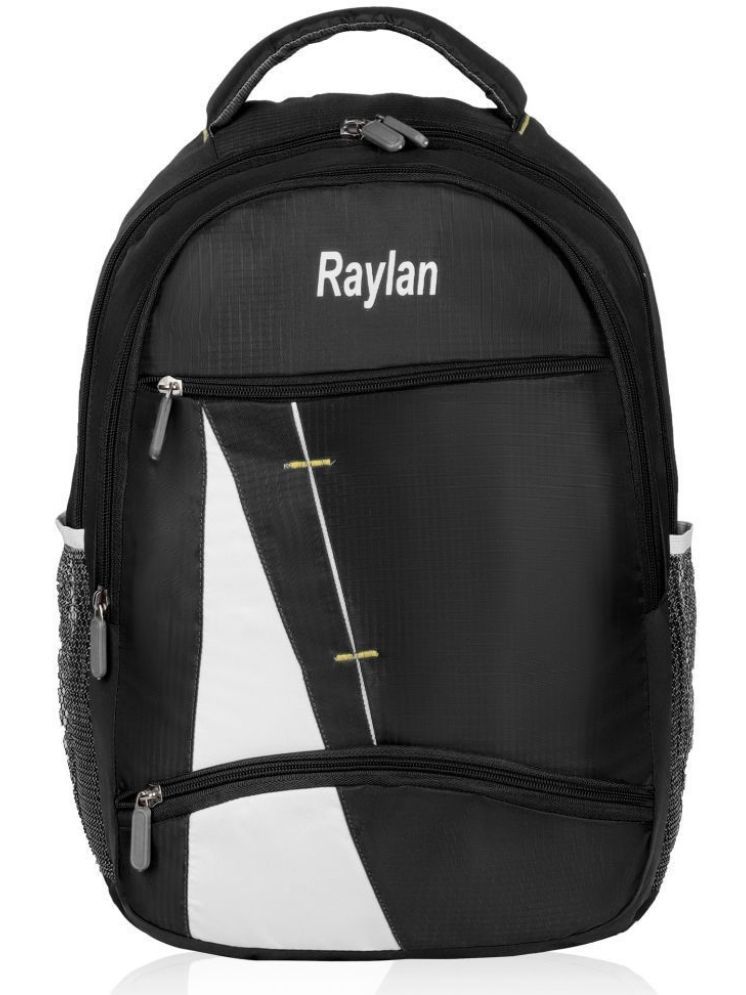     			Raylan Black PU Backpack ( 25 Ltrs )