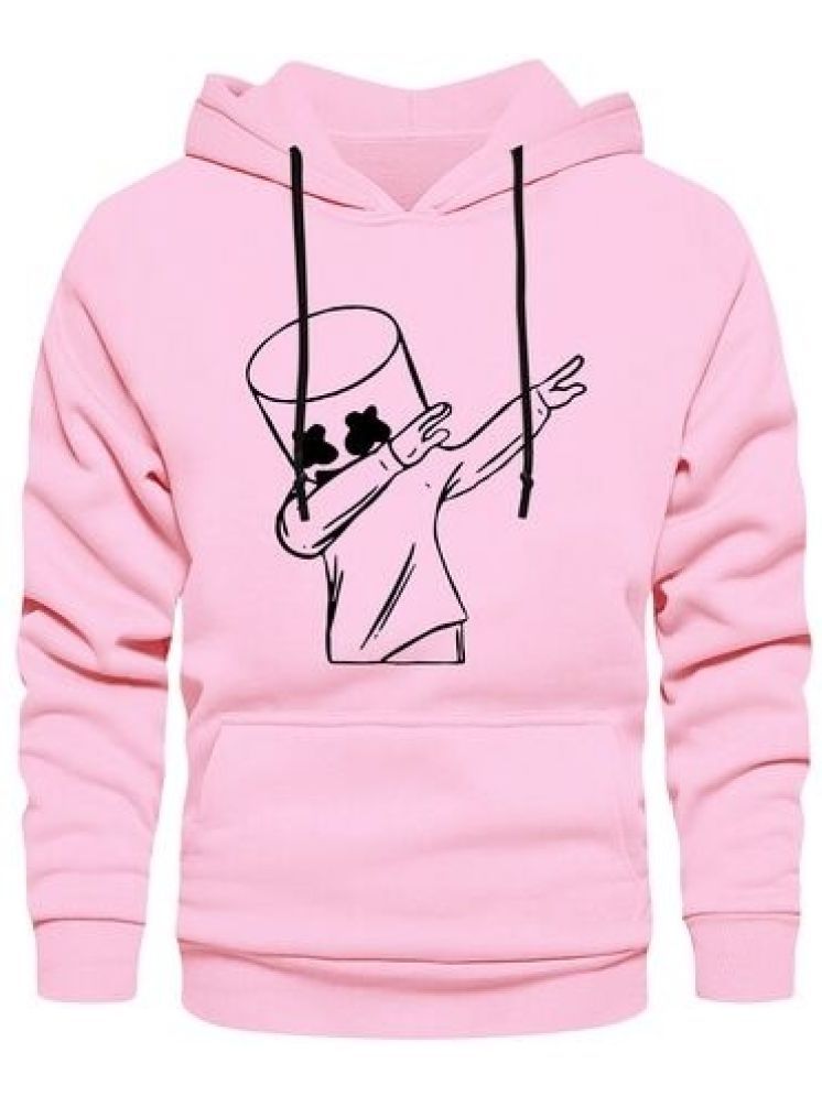     			TOROLY Fleece Hooded Men's Sweatshirt - Pink ( Pack of 1 )