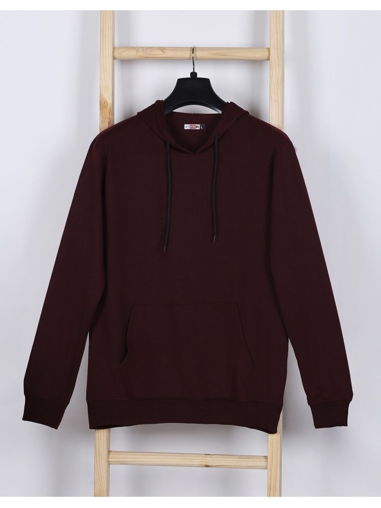     			INKKR Cotton Hooded Men's Sweatshirt - Maroon ( Pack of 1 )