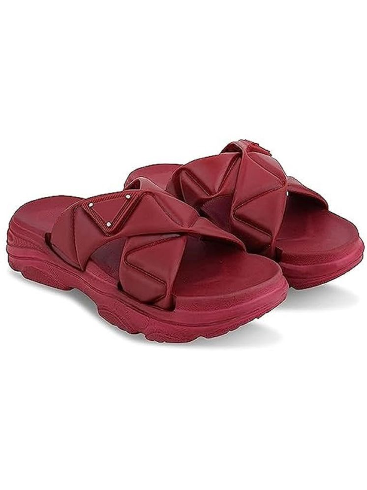     			RADHIKA GROUP Maroon Women's Flip Flop