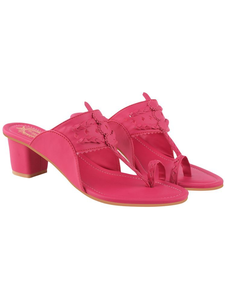     			Stylestry Pink Women's Sandal Heels