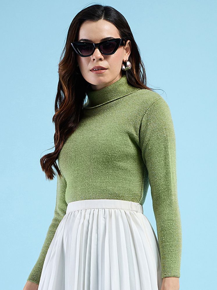     			Clapton Pure Wool High Neck Women's Skivvy - Green ( )