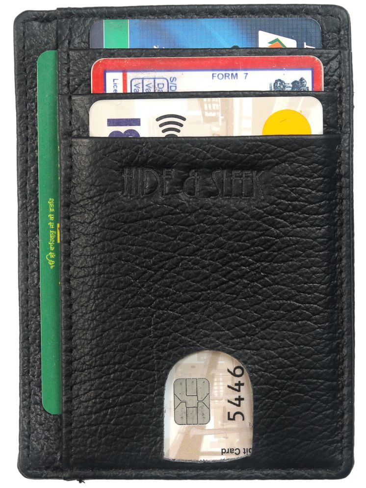     			Hide&Sleek Leather Unisex Card Holder ( Pack of 1 )