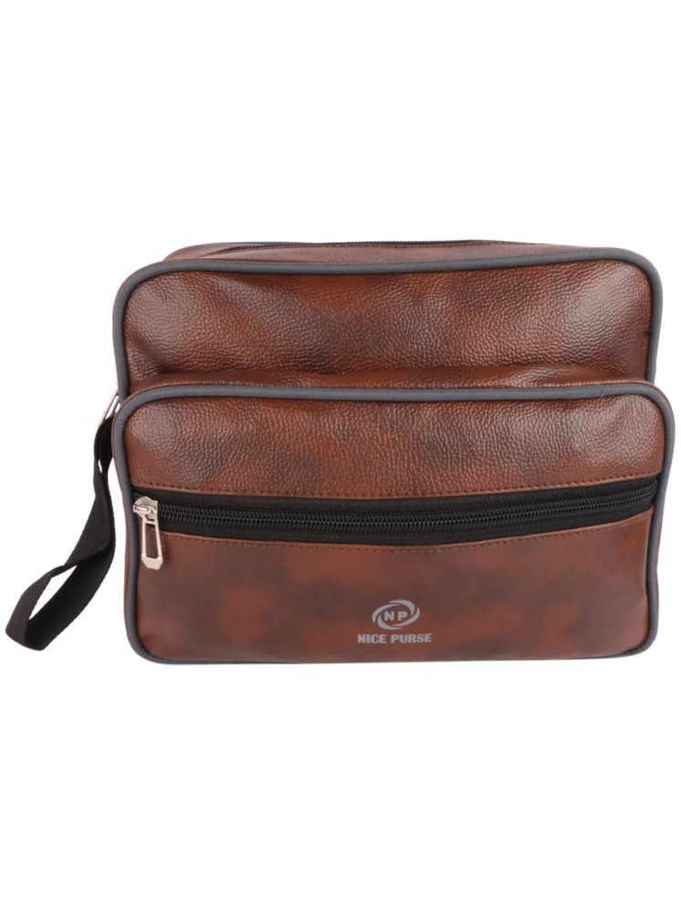     			Nice Purse Brown Shaving Kit Bag