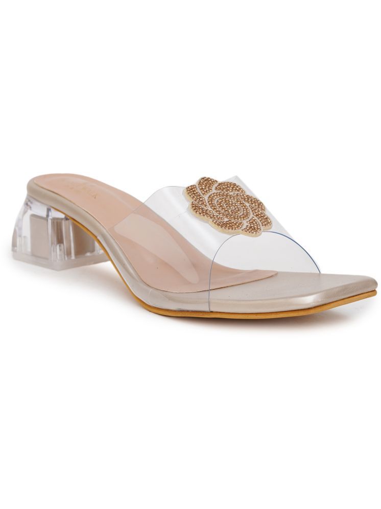     			PLANET WALK Cream Women's Sandal Heels