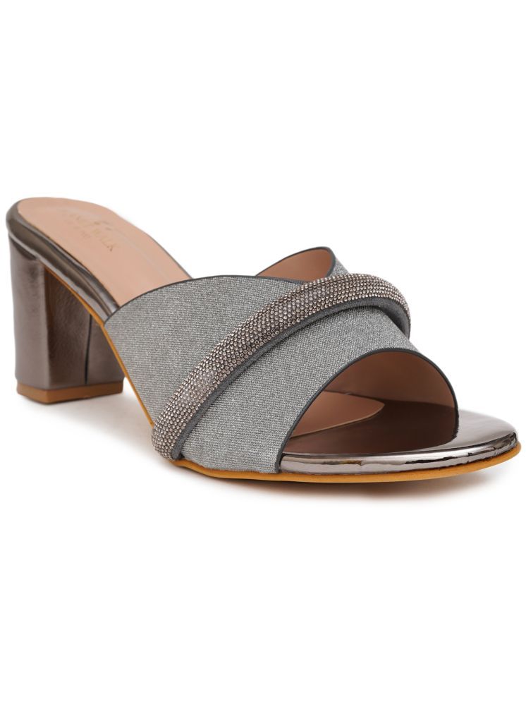     			PLANET WALK Gray Women's Sandal Heels