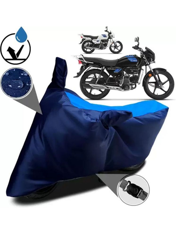     			RONISH Bike Body Cover for Hero Splendor Plus ( Pack of 1 ) , Blue