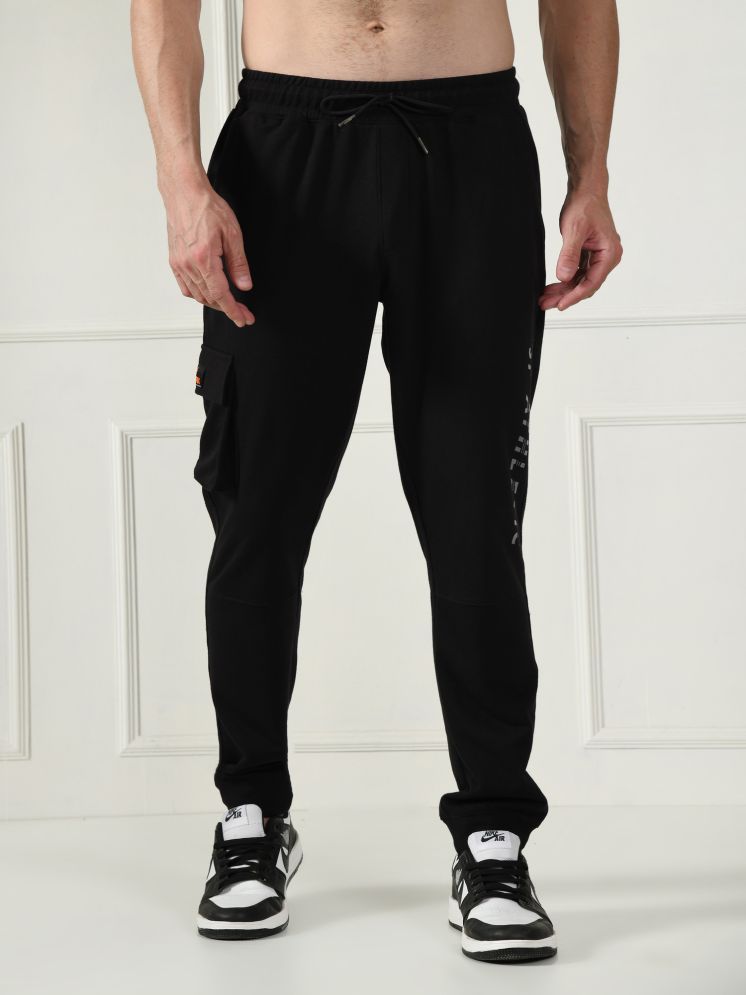     			STARFOX Black Cotton Men's Trackpants ( Pack of 1 )