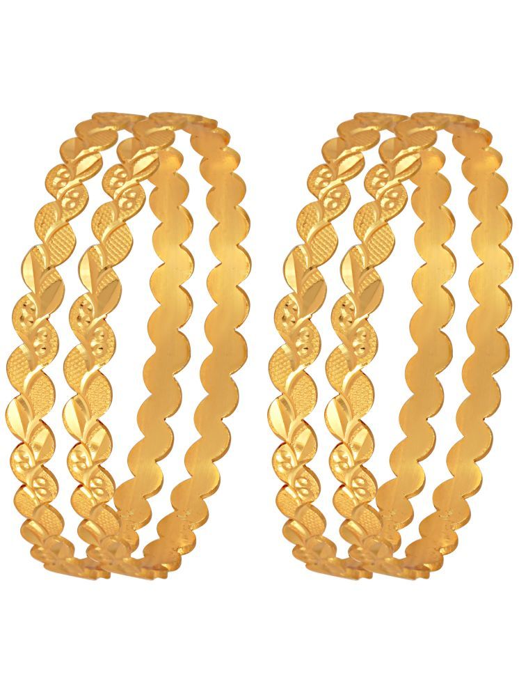     			Vighnaharta Gold Bangle Set ( Pack of 2 )