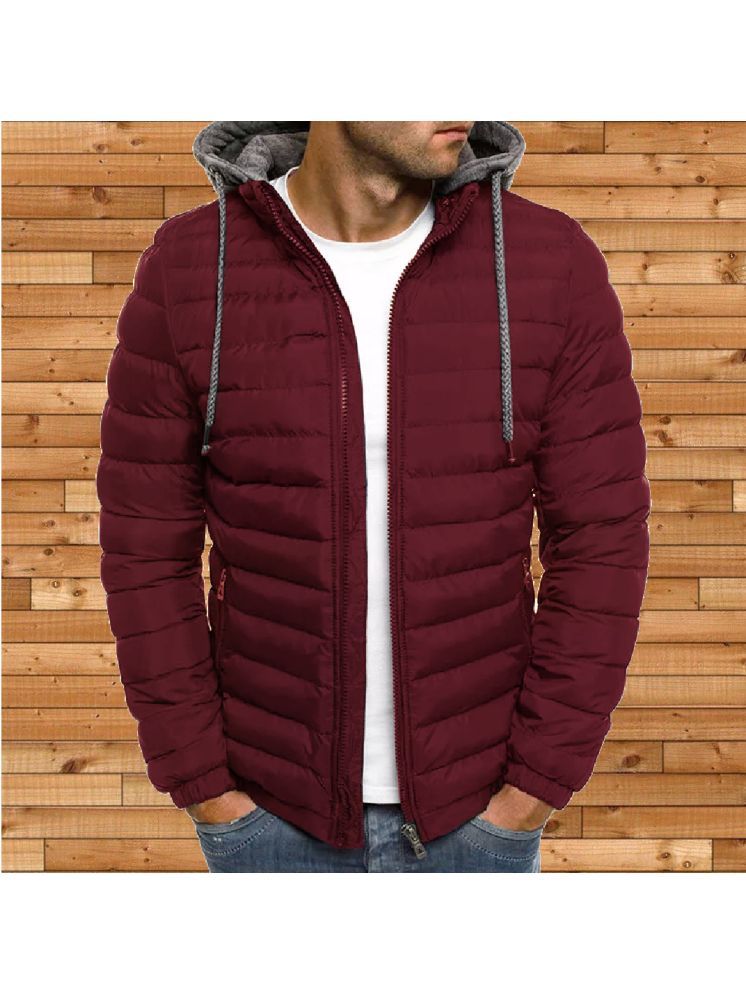     			nikline Polyester Men's Puffer Jacket - Maroon ( Pack of 1 )