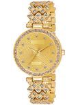 twixy Gold Metal Analog Womens Watch