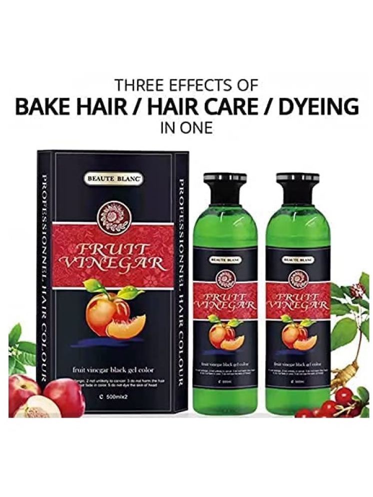     			BEAUTE BLANC Fruit Vinegar Gel Natural Temporary Hair Color 1000 mL Black