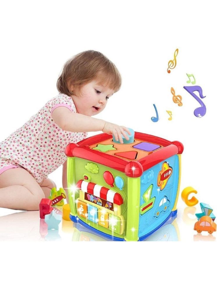     			MILITO 6 in 1 Activity Cube Baby Toy for 6 to 36 Months, Toddler Piano Center Best First Birthday Gift for 1 to 3 Y Old Girl Boy, Busy