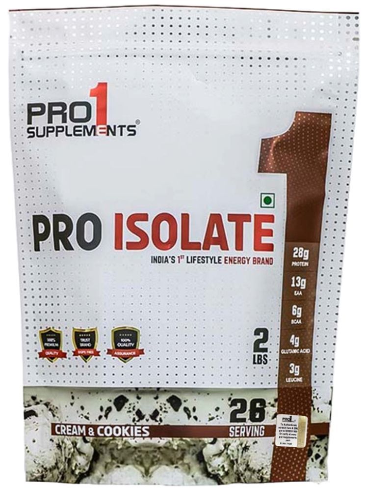     			PRO1 SUPPLEMENTS Pro Isolate Whey Protein Powder ( 907 gm , Cookies and Cream - Flavour )