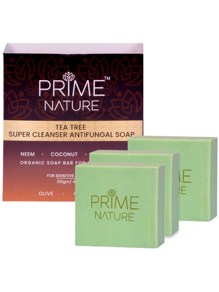     			Prime Nature Antibacterial Tea Tree Super Cleanser Antifungal ,Neem Soap for Sensitive Skin ( Pack of 3 )