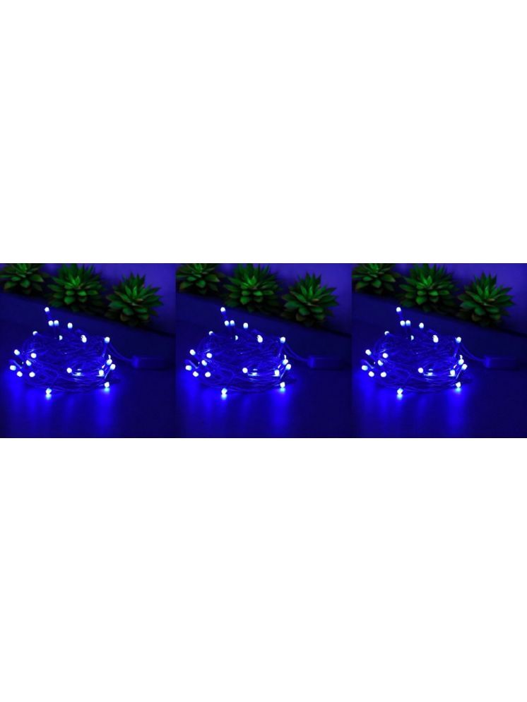     			REIRSON Blue 10Mtr String Light ( Pack of 3 )