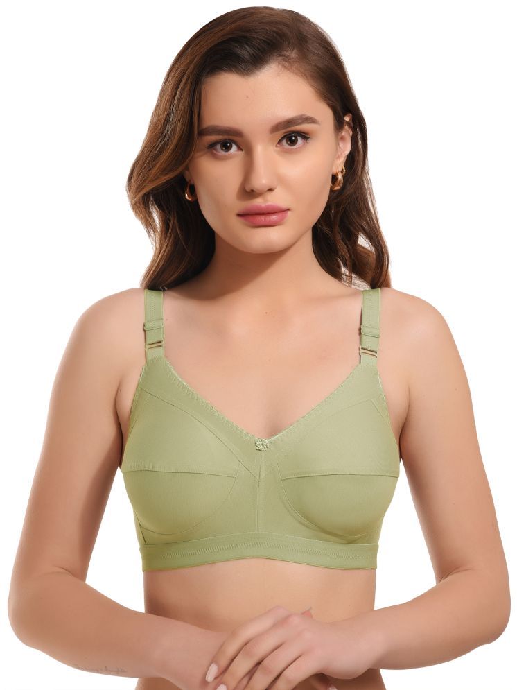     			Viral Girl Pack of 1 Cotton Blend Non Padded Women's Minimizer Bra ( Lime Green ) MV-DOVE-MEHANDI