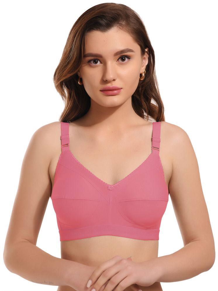     			Viral Girl Pack of 1 Cotton Blend Non Padded Women's Minimizer Bra ( Fluorescent Pink ) MV-DOVE-LIGHTPINK