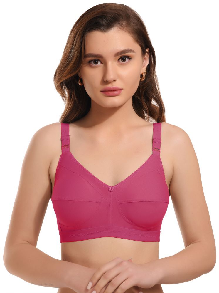     			Viral Girl Pack of 1 Cotton Blend Non Padded Women's Minimizer Bra ( Fluorescent Pink ) MV-DOVE-DARKPINK