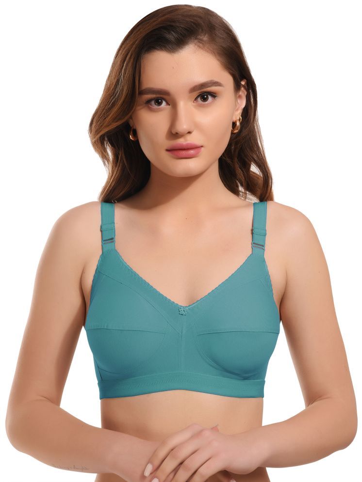     			Viral Girl Pack of 1 Cotton Blend Non Padded Women's Minimizer Bra ( Turquoise ) MV-DOVE-RAMA