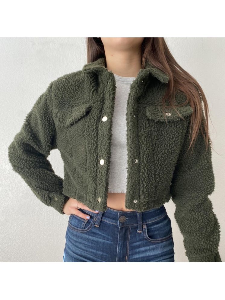     			plusperfaction - Faux Fur Green Jackets