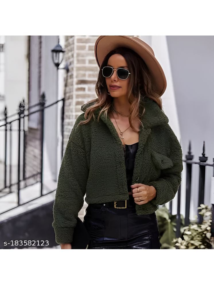     			plusperfaction - Faux Fur Green Jackets