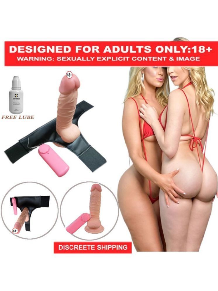     			7 INCH Strap-on Dildo vibrator With Attached Vagina Premium Quality-BY-SEX TANTRA